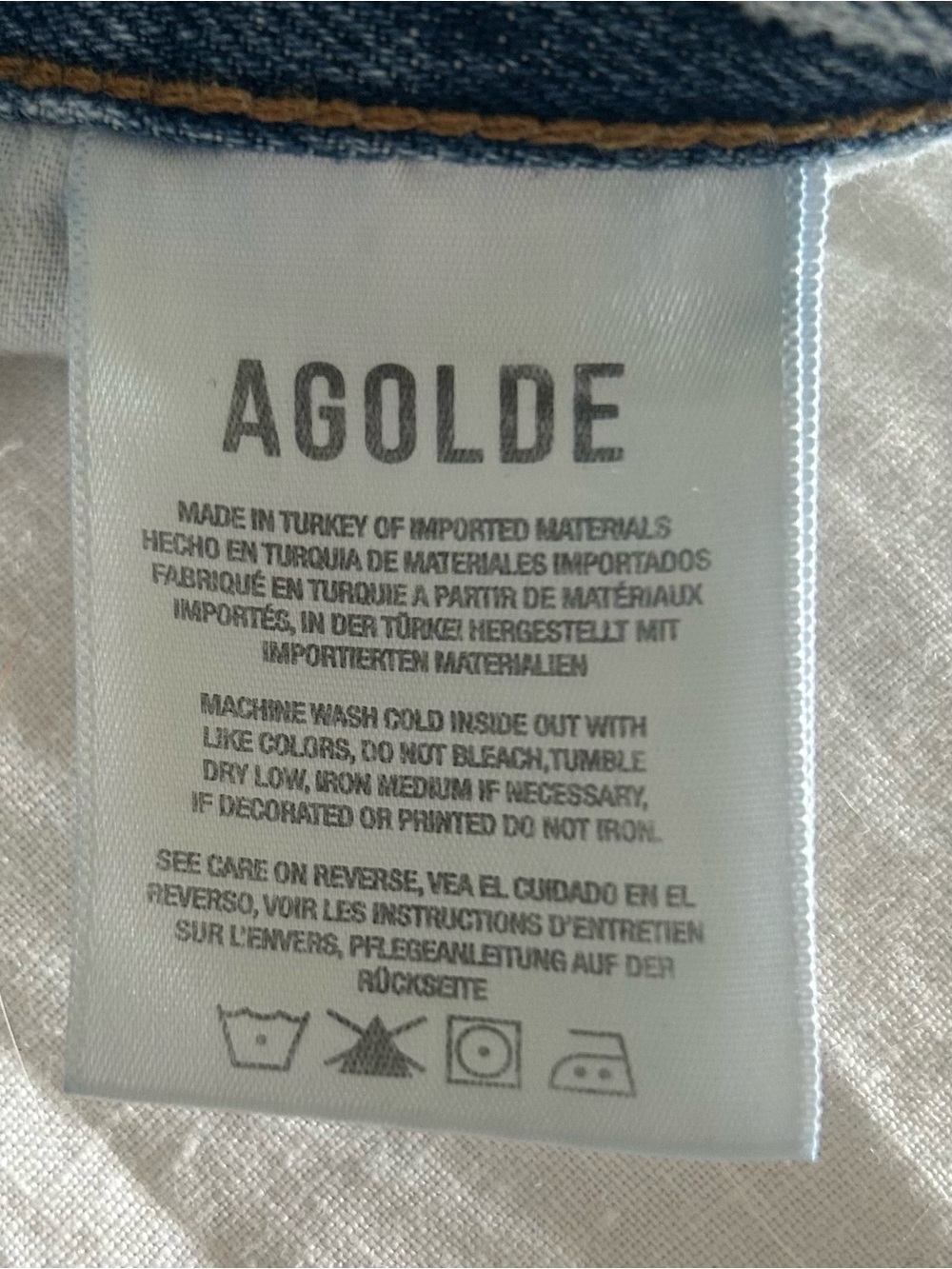 Agolde Ren high waisted Jean. Size 28. Color Disclosure - Picture 8 of 8